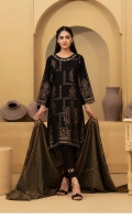 Banarsi Khaddar Broshia Shirt with Dupatta & Plain Trouser