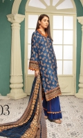 Embroidered Jacquard Linen Embroidered Wool Shawl Plain Trouser
