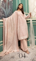Embroidered Jacquard Linen Embroidered Wool Shawl Plain Trouser