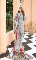 Digital Print Embroidered Lawn Digital Lawn Dupatta Plain Trouser