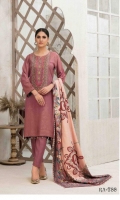 - Luxury Karandi Banarsi Brosha Shirt - Leather Peach Dupatta - Plain Trouser