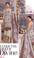 Digital Embroidered Lawn Digital Lawn Dupatta Plain Trouser