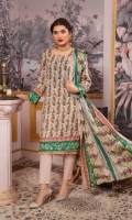 Digital Embroidered Lawn Digital Lawn Dupatta Plain Trouser