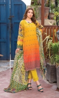 Digital Embroidered Lawn Lawn Dupatta Plain Trouser