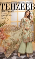 Print Embroidery Lawn Print Chiffon Dupatta Plain trouser