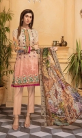 Print Embroidery Lawn Print Chiffon Dupatta Plain trouser