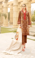 Three Piece Cotton Jacquard Fancy Embroidered Suit