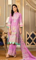 EMBROIDERY SWISS LAWN SHIRT EMBROIDERY SHEFOON DUP EMBROIDERY TROUSER