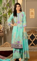 EMBROIDERY SWISS LAWN SHIRT EMBROIDERY SHEFOON DUP EMBROIDERY TROUSER