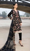 Shirt: - Heavy Embroidered Fine Cotton Dupatta / Shawl: - Embroidered Chiffon Trouser: - Dyed Fine Cotton