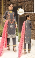 Shirt: - Heavy Embroidered Fine Cotton Dupatta / Shawl: - Embroidered Chiffon Trouser: - Dyed Fine Cotton