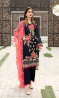 Shirt: - Heavy Embroidered Fine Cotton Dupatta / Shawl: - Embroidered Chiffon Trouser: - Dyed Fine Cotton