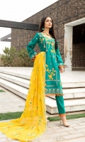 Shirt: - Heavy Embroidered Fine Cotton Dupatta / Shawl: - Embroidered Chiffon Trouser: - Dyed Fine Cotton