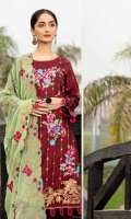 Shirt: - Heavy Embroidered Fine Cotton Dupatta / Shawl: - Embroidered Chiffon Trouser: - Dyed Fine Cotton