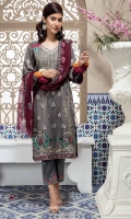 FULLY EMBROIDERED EMB FRONT & BACK EMB SLEEVS & DUPATTA EMB TROUSER