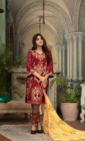 3pc embroidered suit