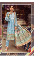 Shirt: Printed Lawn Dupatta: Printed Lawn Trouser: Dyed Cotton  EMBROIDERY: Full Front Embroidered Shirt