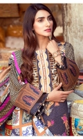 Shirt: Printed Lawn Dupatta: Printed Lawn Trouser: Dyed Cotton  EMBROIDERY: Embroidered Gala on Shirt