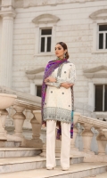 Pure embroidered chiffon shirt with adda work and embellishment  Charmeuse silk block print dupatta