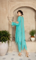 DIGITAL EMBROIDERED KARANDI KAMEEZ KARANDI DYED TROUSER  EMBROIDERED CHIFFON DUPATTA