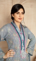 DIGITAL EMBROIDERED KARANDI KAMEEZ KARANDI DYED TROUSER  EMBROIDERED CHIFFON DUPATTA