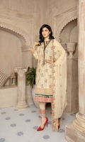 DIGITAL EMBROIDERED KARANDI KAMEEZ KARANDI DYED TROUSER  EMBROIDERED CHIFFON DUPATTA