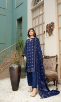 Digital Embroidered Front Shirt Dyed Viscose Trouser Embroidered Bamber Dupatta