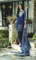 Three Piece Embroidered Cambric Suit