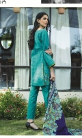 Three Piece Embroidered Cambric Suit