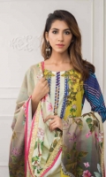 03 Pcs Unstitched Digital Printed Khaddar with Digital Printed Khaddar Shawl