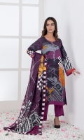-Printed Lawn Shirt -Printed Lawn Dupatta