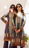Printed Unstitch Three Pcs Lawn Suit
