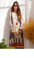 Printed Unstitch Three Pcs Lawn Suit