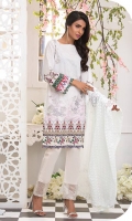 *Shirt : Printed Lawn With Embroidered Front.  *Dupatta : Chikan Kari  *Trouser : Embroidered Bunch/Belt