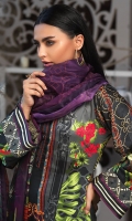 Digital Printed Cotton Satin Shirt with Embroidery. Digital Printed Tissue Silk Dupatta. Cambric Trouser.