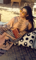 Shirt : Printed Lawn Shirt with Embroidered Front. Dupatta : Printed Chiffon Wiith Embroidery Trouser : Cambric Trouser with Embroidered Bunches/Belts