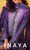 Shirt : Printed Lawn Shirt  Dupatta : Printed Lawn Dupatta. Trouser : Dyed Cambric Trouser