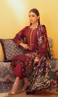 Shirt : Printed Lawn Shirt  Dupatta : Printed Lawn Dupatta. Trouser : Dyed Cambric Trouser