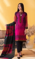 Shirt : Printed Lawn Shirt  Dupatta : Printed Lawn Dupatta. Trouser : Dyed Cambric Trouser