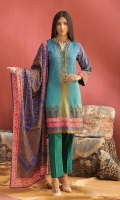 Shirt : Printed Lawn Shirt  Dupatta : Printed Lawn Dupatta. Trouser : Dyed Cambric Trouser