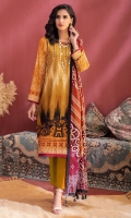 Shirt : Printed Lawn Shirt  Dupatta : Printed Lawn Dupatta. Trouser : Dyed Cambric Trouser