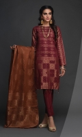 -Jacquard Cambric Dyed Yard Shirt. -Jacquard Dupatta -Cambric Trouser.