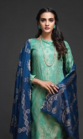 -Jacquard Cambric Dyed Yard Shirt. -Jacquard Dupatta -Cambric Trouser.