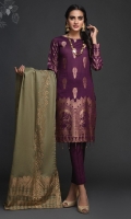 -Jacquard Cambric Dyed Yard Shirt. -Jacquard Dupatta -Cambric Trouser.