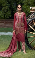 -Jacquard Heavy Embroidered Front. -Jacquard Dupatta -Jamawaar Trouser.