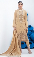 Embroidery Details: Boring, Sequin & Thread Embroidery. Shirt : Embroidered Jacquard Lawn Shirt. Dupatta : Lawn Jacquard Dupatta. Trouser : Dyed Cambric Trouser
