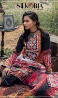 .Printed Embroidered Cambric Shirt. .Chiffon Printed Dupatta. .Cambric Trouser