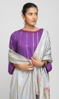 - Viscose Jacquard Shirt with Viscose Jacquard Dupatta & Dyed Viscose Trouser - Viscose Jacquard