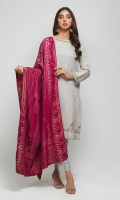 - Viscose Jacquard Shirt with Viscose Jacquard Dupatta & Dyed Viscose Trouser - Viscose Jacquard