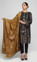 - Viscose Jacquard Shirt with Viscose Jacquard Dupatta & Dyed Viscose Trouser - Viscose Jacquard